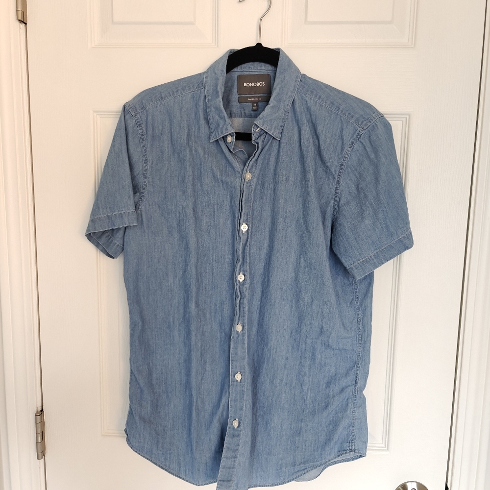 Bonobos Tailored Slim Fit Medium Short Sleeve Button-Up